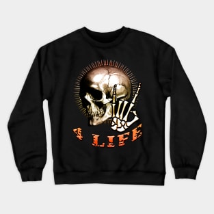 Metal 4 Life Orange Crewneck Sweatshirt